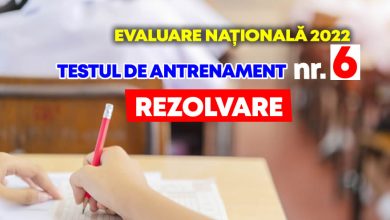 Photo of Rezolvarea testului de antrenament nr. 6 pentru Evaluarea Națională 2022 la Limba și literatura română