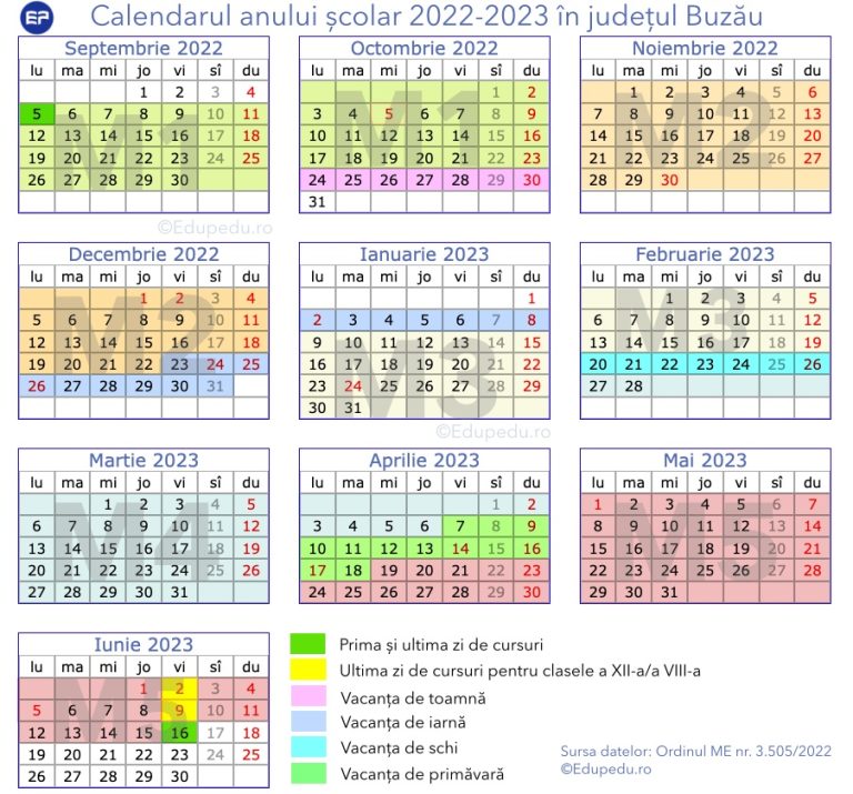 Calendar An Scolar 2022 2023 Buzau 768x715 